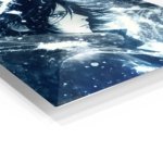 Snowbound Shadow Portrait metal wall art print, view 2