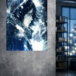 Snowbound Shadow Portrait metal wall art print, view 4