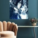 Snowbound Shadow Portrait metal wall art print, view 5