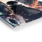 Shattered Neon Alley metal wall art print, view 2