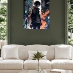 Shattered Neon Alley metal wall art print, view 5