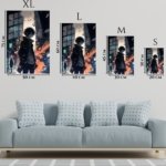 Shattered Neon Alley metal wall art print, view 6