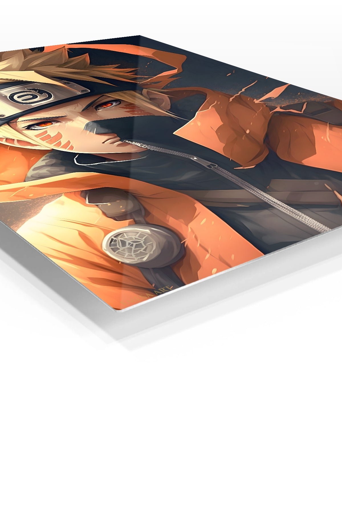 Ember-Eyed Ninja Warrior metal wall art print, view 2