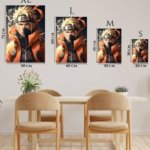 Ember-Eyed Ninja Warrior metal wall art print, view 6