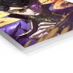 Violet-Eyed Shadow Warrior metal wall art print, view 2