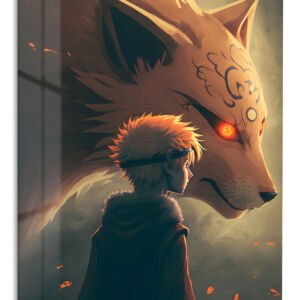Fox Spirit Guardian metal wall art print