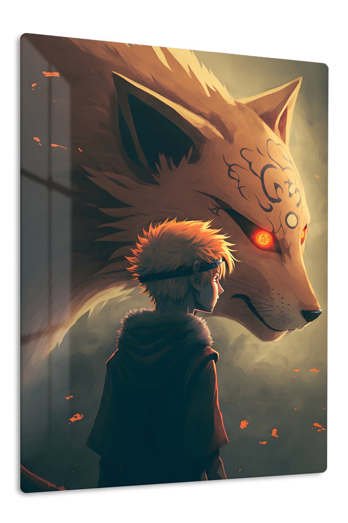 Fox Spirit Guardian metal wall art print