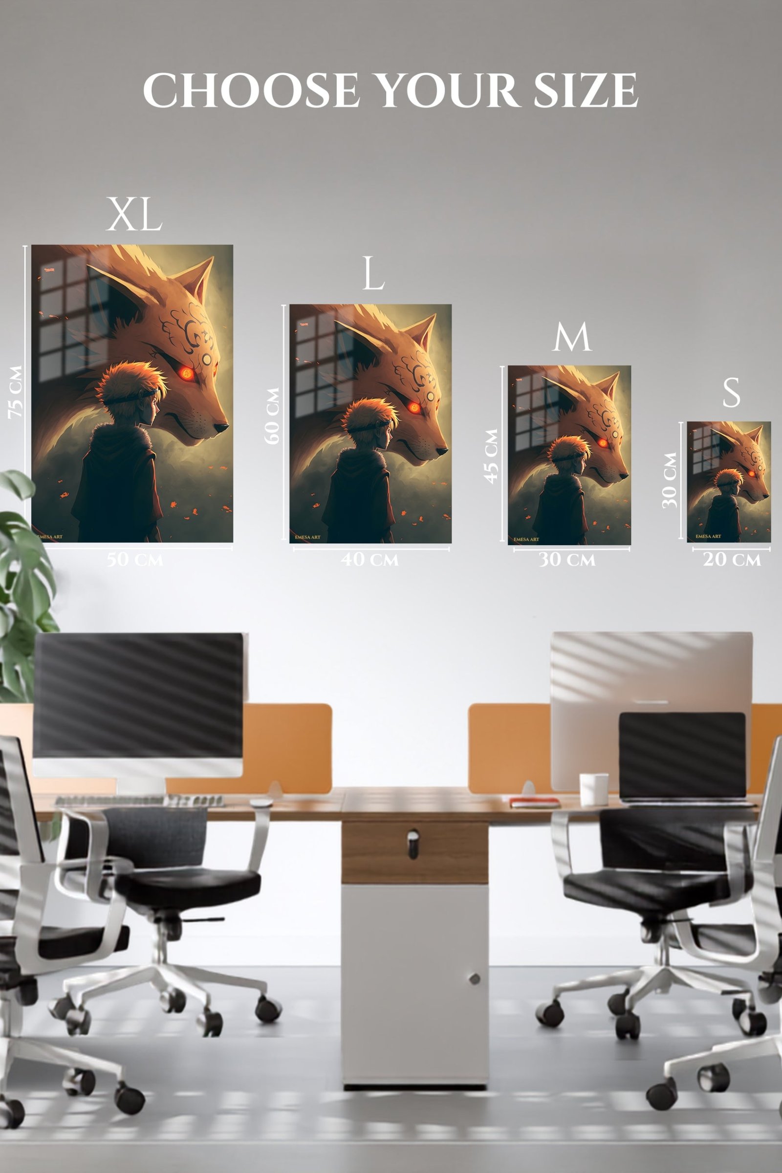 Fox Spirit Guardian metal wall art print, view 6