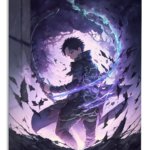 Shadow Archer in the Rift metal wall art print