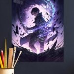 Shadow Archer in the Rift metal wall art print, view 4