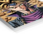 Golden-Haired Fantasy Warrior Portrait metal wall art print, view 2