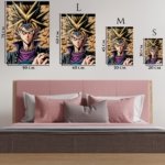 Golden-Haired Fantasy Warrior Portrait metal wall art print, view 6