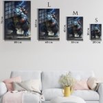 Stormbound Blue Armored Beast metal wall art print, view 6