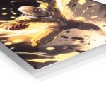 Golden Impact Hero metal wall art print, view 2