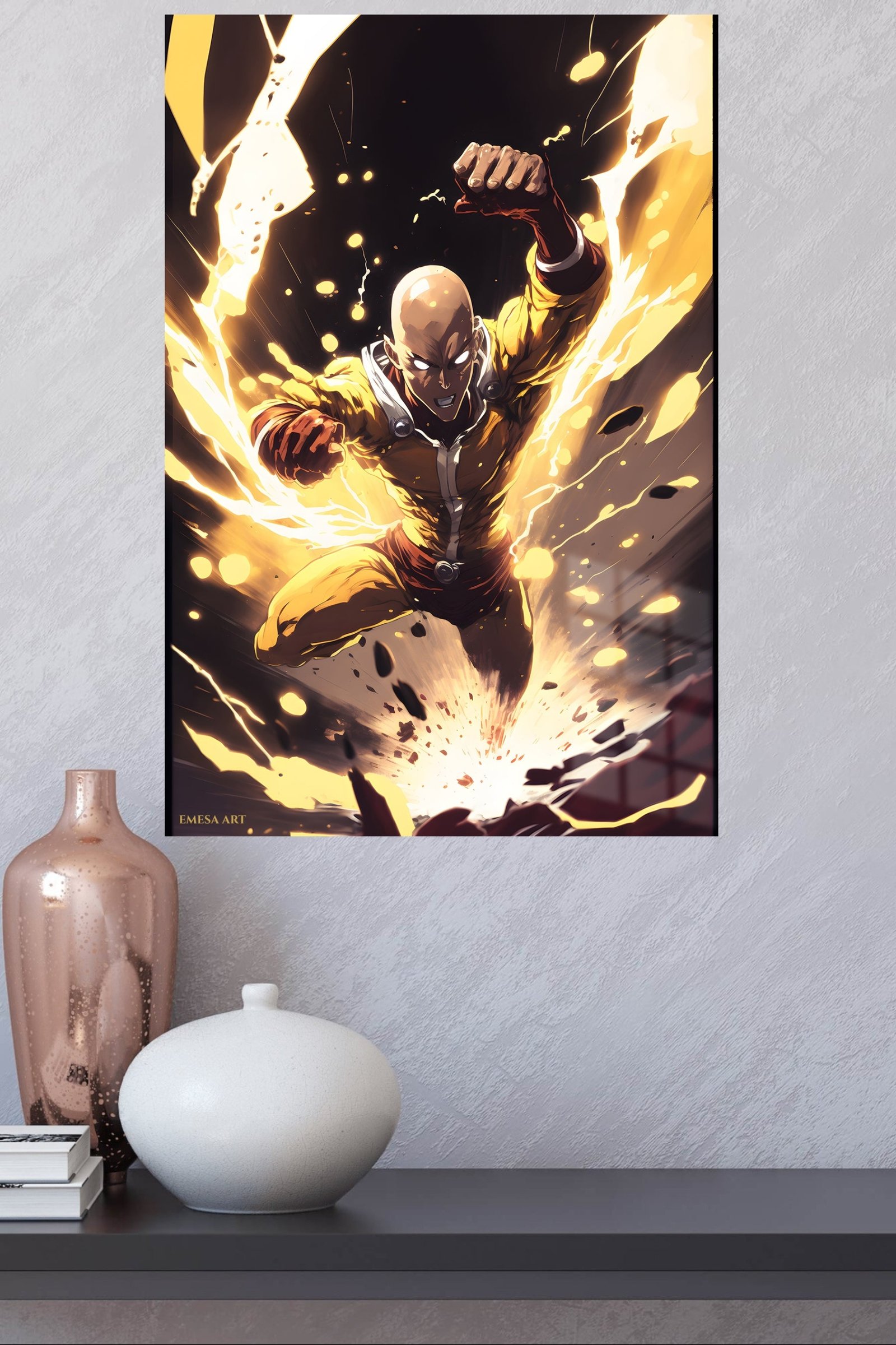 Golden Impact Hero metal wall art print, view 4