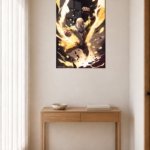 Golden Impact Hero metal wall art print, view 5