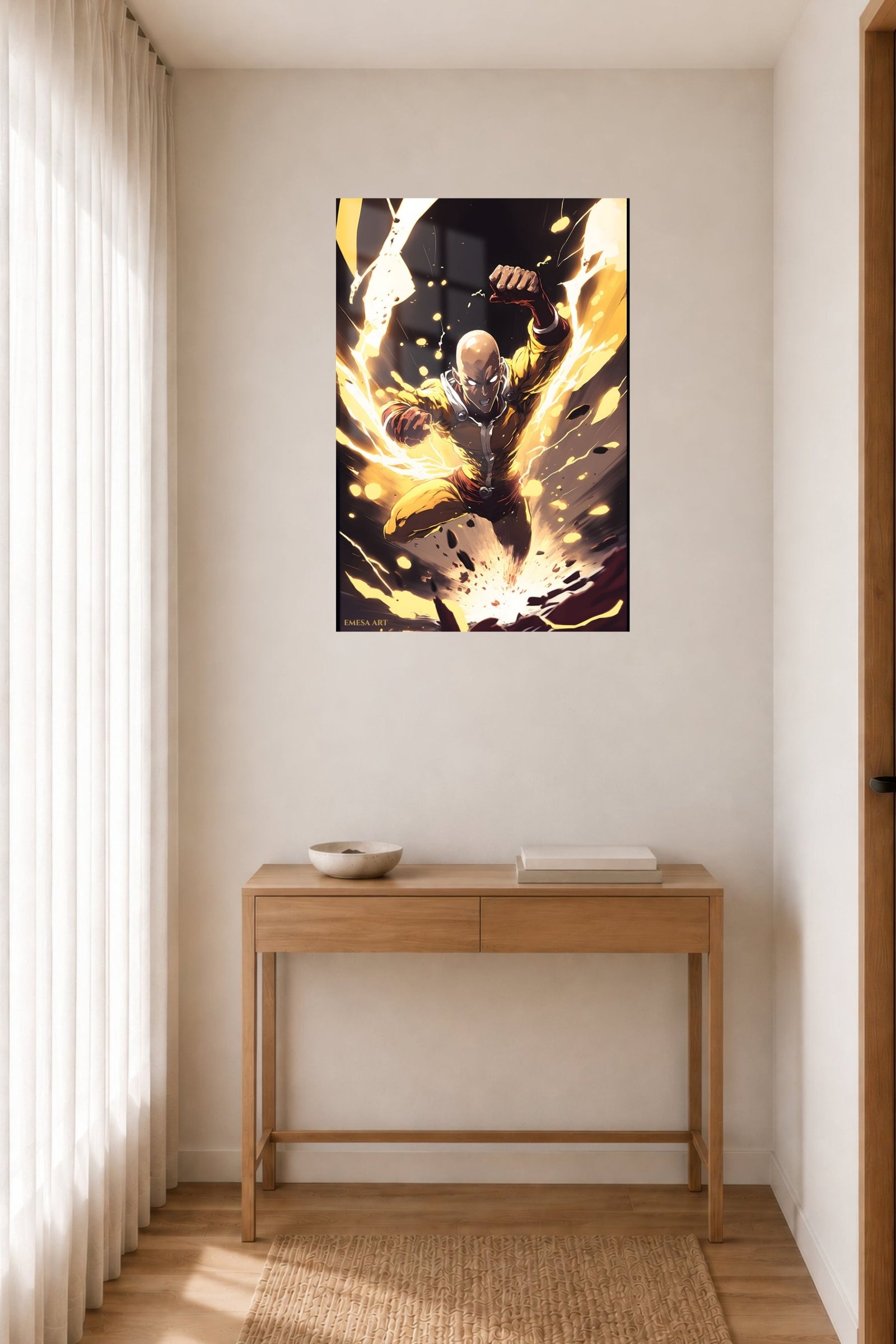 Golden Impact Hero metal wall art print, view 5