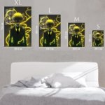 Grinning Shadow Figure with Golden Energy metal wall art print, view 6