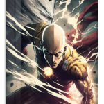 Thunder Fist Warrior metal wall art print