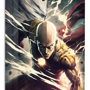 Thunder Fist Warrior metal wall art print