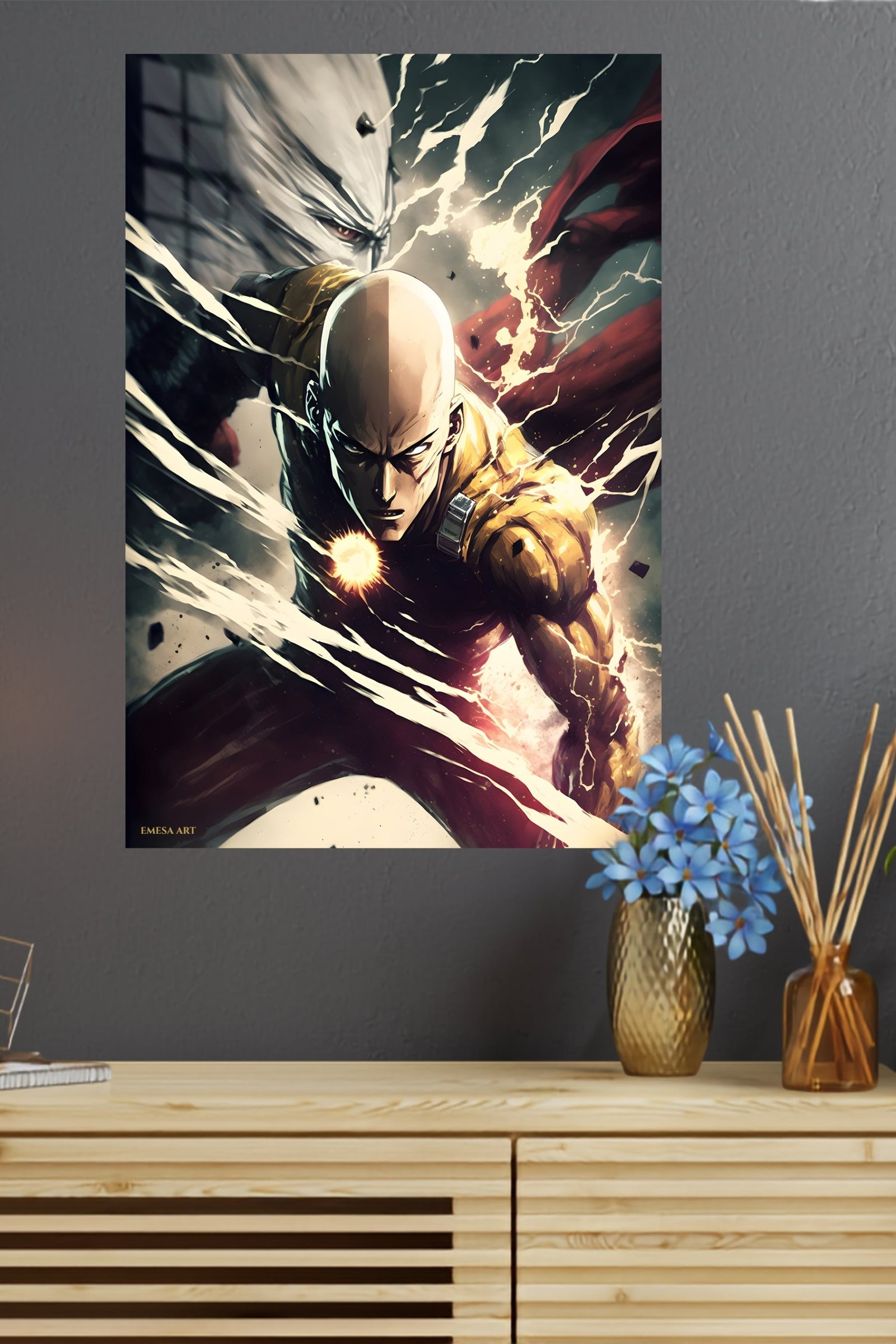 Thunder Fist Warrior metal wall art print, view 4