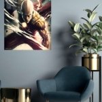 Thunder Fist Warrior metal wall art print, view 5