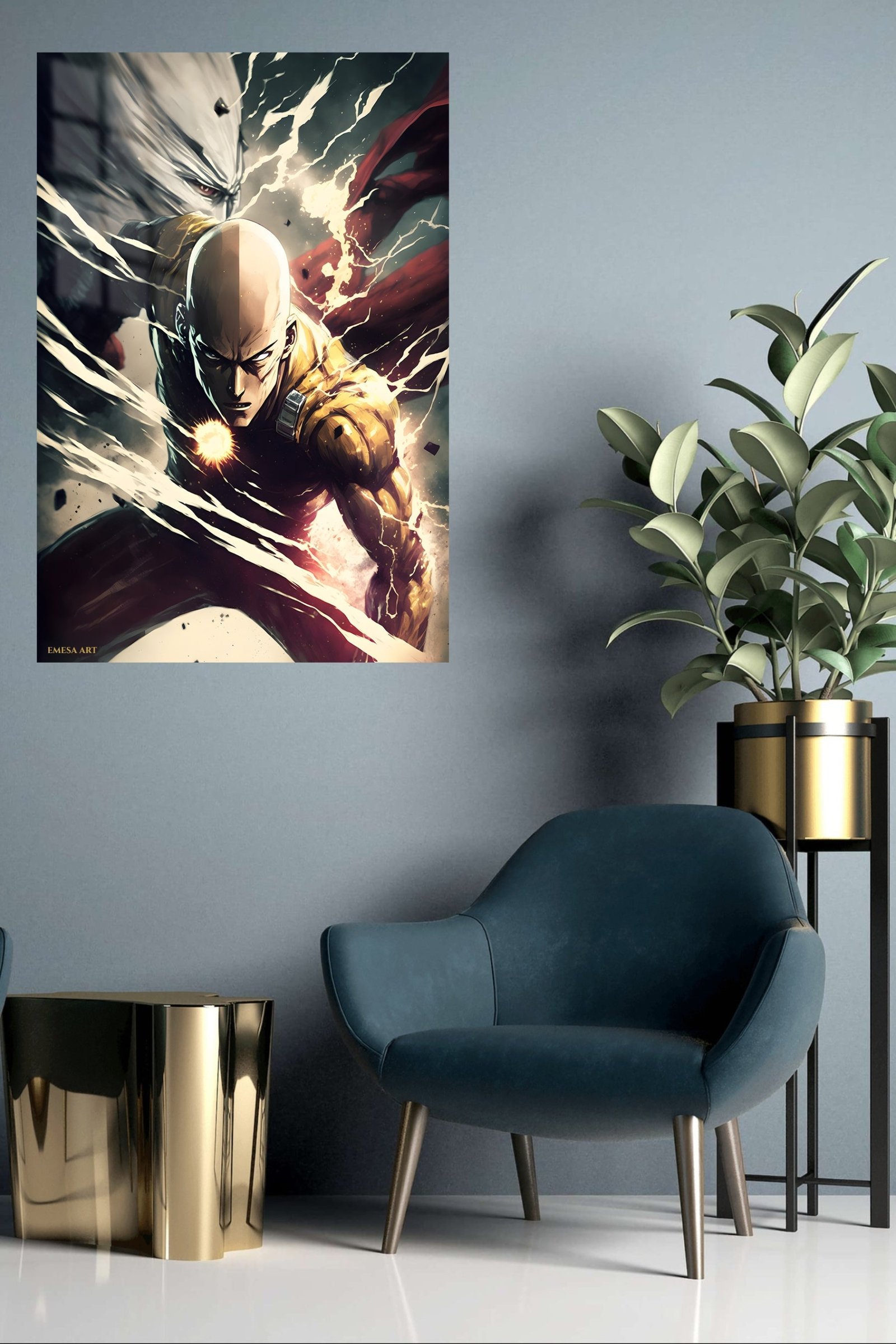 Thunder Fist Warrior metal wall art print, view 5
