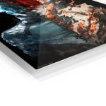 Fire and Ice Ember Warrior metal wall art print, view 2