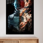 Fire and Ice Ember Warrior metal wall art print, view 4