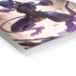 Arcane Feline Warrior metal wall art print, view 2