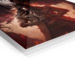 Crimson-Eyed Gothic Hunter metal wall art print, view 2