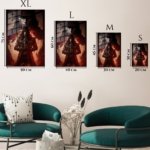 Crimson-Eyed Gothic Hunter metal wall art print, view 6