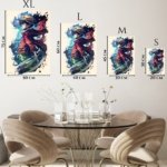 Straw Hat Adventurer in Crimson Cloak metal wall art print, view 6