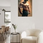 Spiked-Hair Warrior at Sunset metal wall art print, view 5