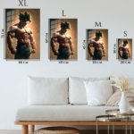 Spiked-Hair Warrior at Sunset metal wall art print, view 6