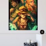 Goggled Adventurers in Emerald Light metal wall art print, view 4