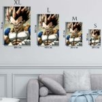 Roaring Spiky-Haired Warrior metal wall art print, view 6