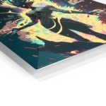 Neon Shadow Guardian metal wall art print, view 2