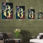 Neon Shadow Guardian metal wall art print, view 6