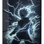 Lightning Bound Warrior metal wall art print