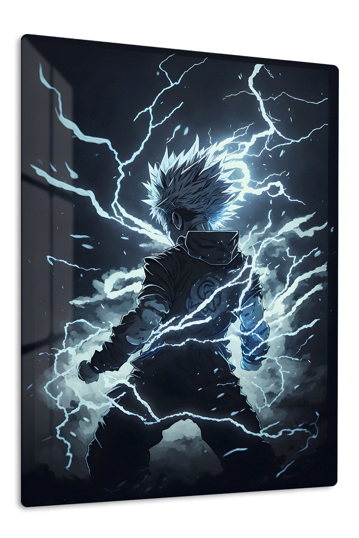 Lightning Bound Warrior metal wall art print