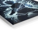 Lightning Bound Warrior metal wall art print, view 2