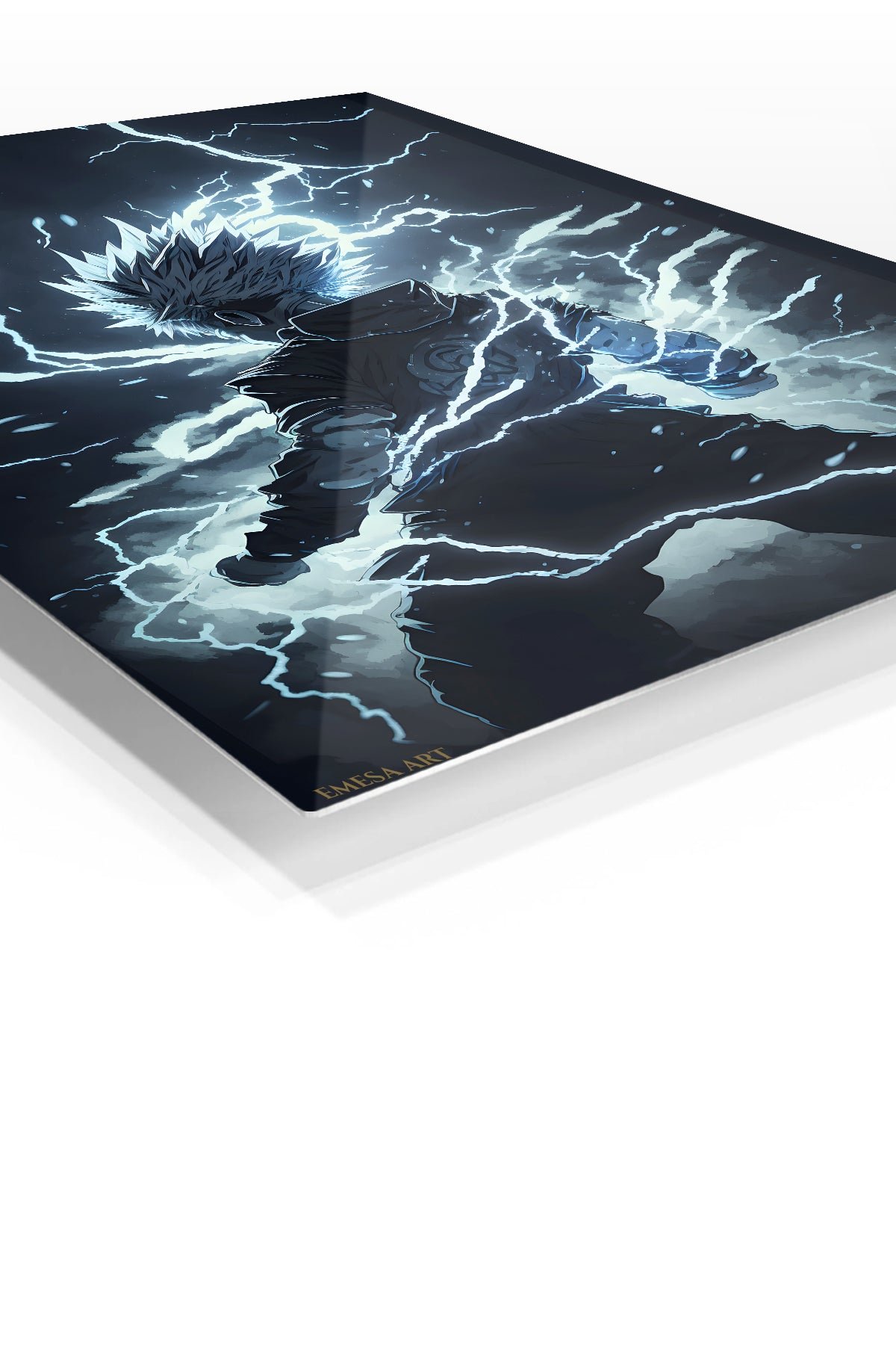 Lightning Bound Warrior metal wall art print, view 2
