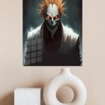Flame-Haired Skull Guardian metal wall art print, view 4