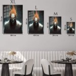 Flame-Haired Skull Guardian metal wall art print, view 6