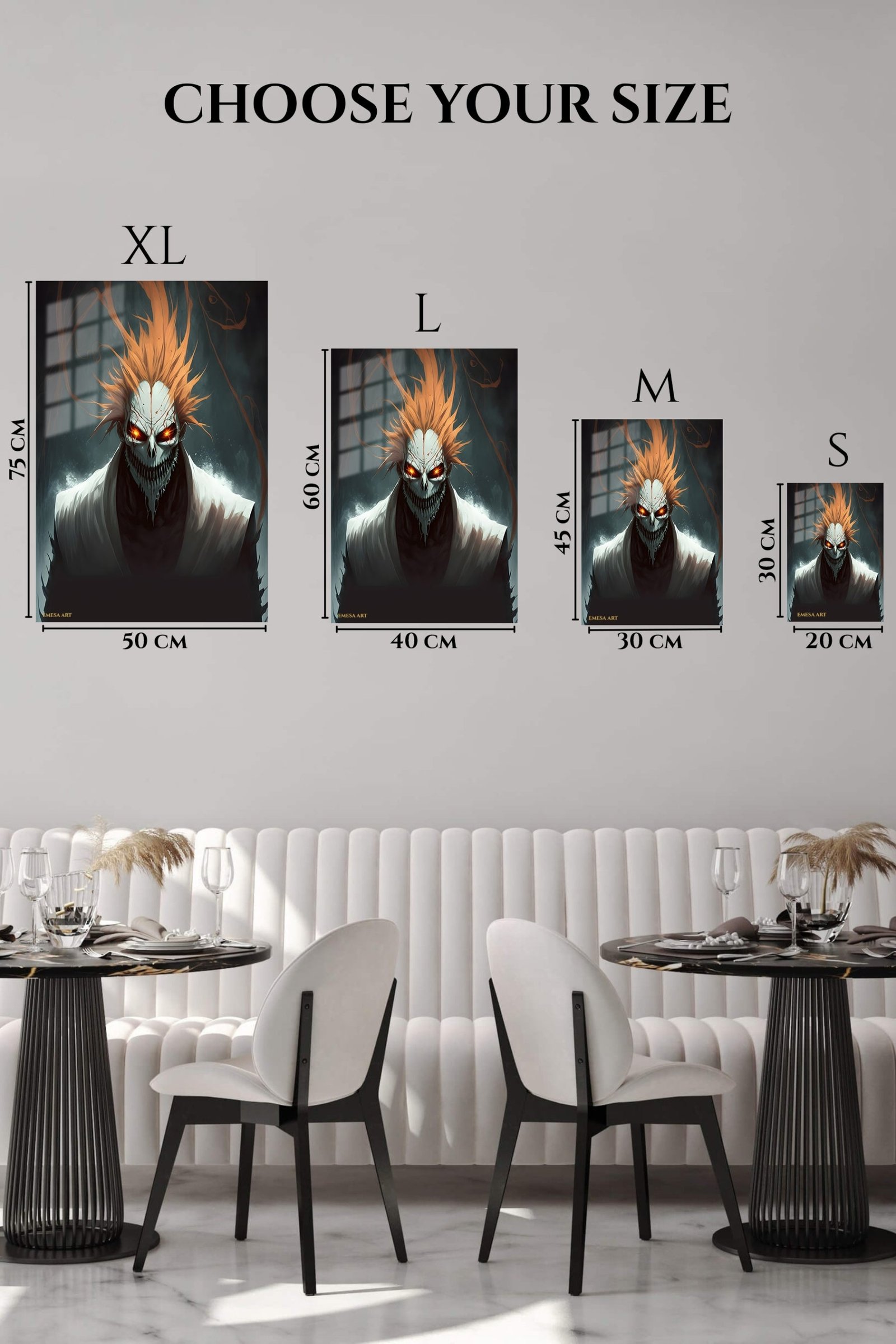 Flame-Haired Skull Guardian metal wall art print, view 6