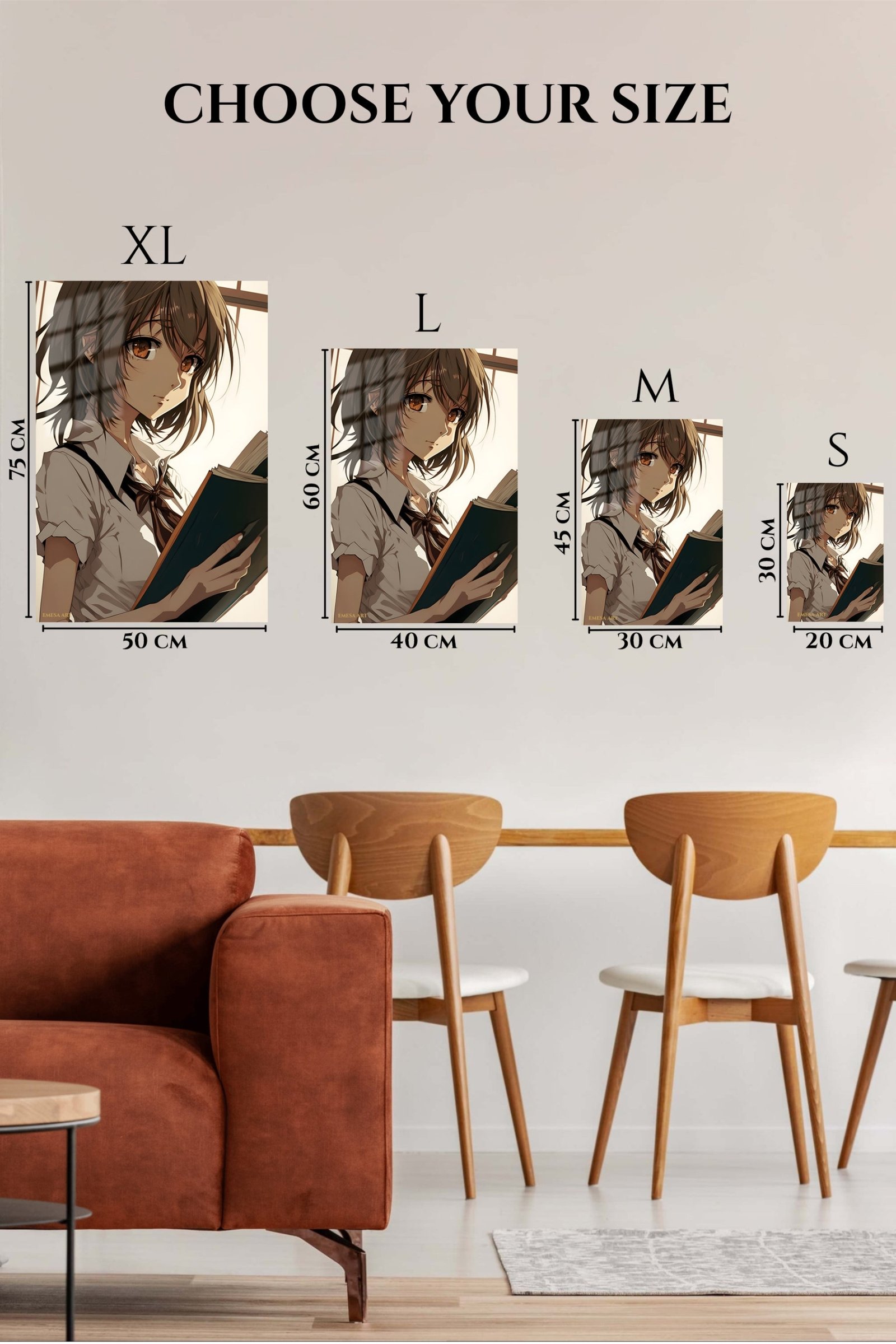 Sunlit Student with Open Book metal wall art print, view 6
