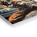 Lightning City Warrior metal wall art print, view 2