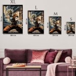 Lightning City Warrior metal wall art print, view 6