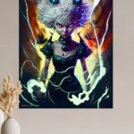 Stormbound Horned Sorceress metal wall art print, view 4